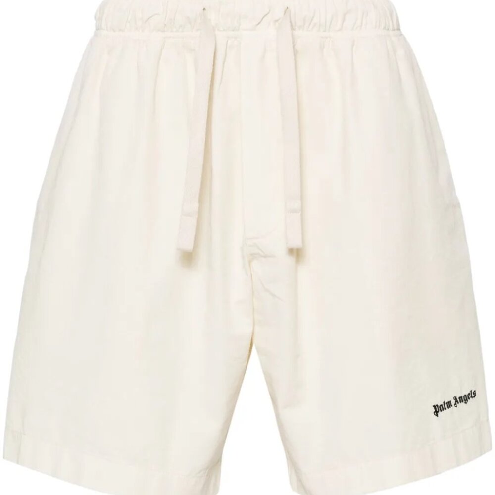 NEW With Tags - Palm Angels Classic Logo Bermuda Shorts Off White - IT 52/ US XL